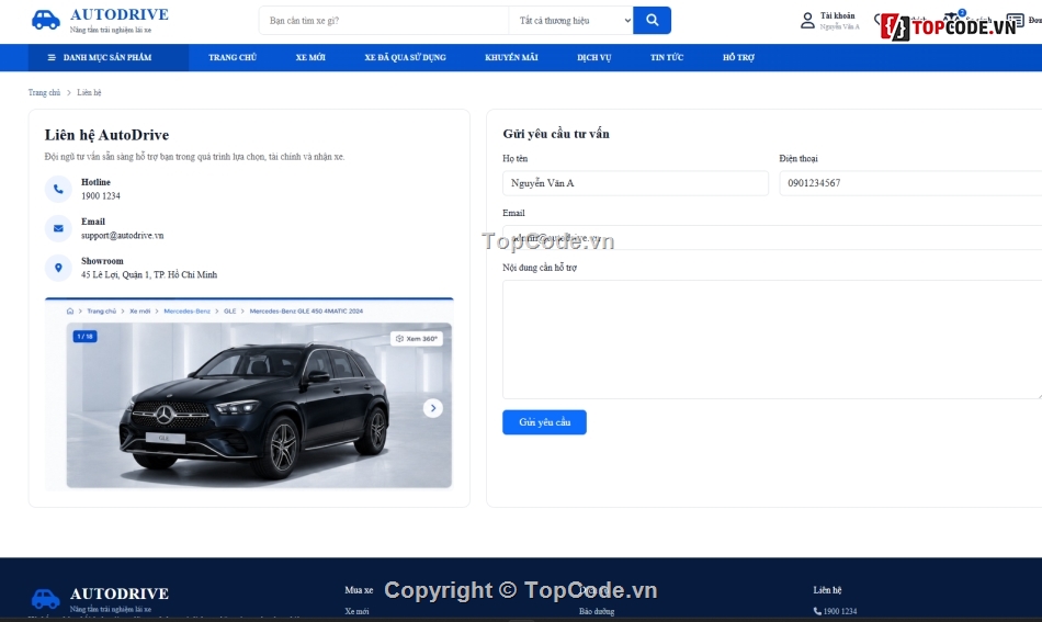 Website quản lý,quản lý ô tô,quản lý đại lý